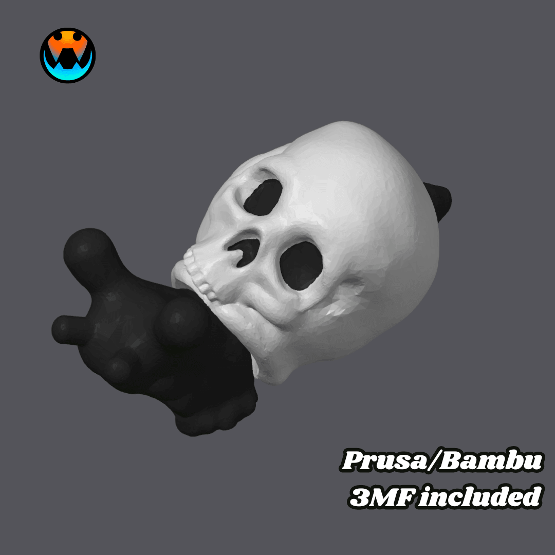 Tiny Skull Snail 3d model