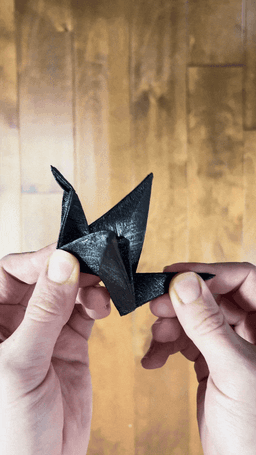 Printagami Flapping Crane 3D Printed Origami 3d model