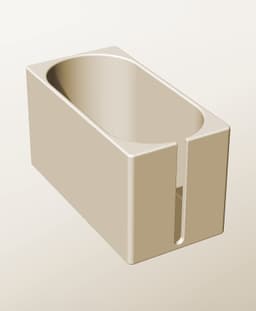 CX96-115-SS Modular slotted component container modern decor 3d model