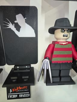 Freddy Krueger Nameplates and Backerplate 3d model