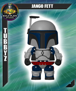 STAR WARS jango Fett Multicolor Flexi Print-In-Place 3d model