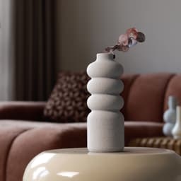 Japandi Vase ZARA - Minimalist Wavy Design 3d model