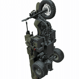 Military Tactical Trike Bike 3D Model 3d model