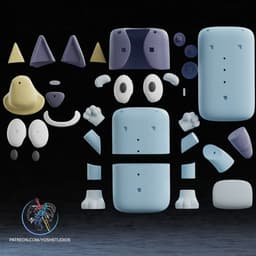 Life Size Bluey & Bingo Bundle 3D Printer STL File 3d model