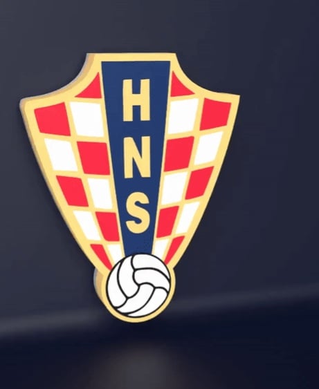 Croatia National Team - LED Strip compatible 3d model