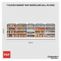 1/64 Scale 7-ELEVEN JDM Diorama 3d model