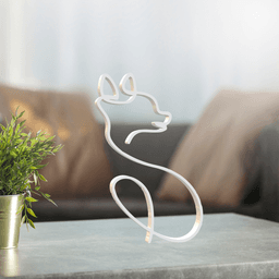 Dog Line Art, Modern, Minimalist 3d model