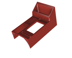 Custom Center Consol for a JEEP 3d model