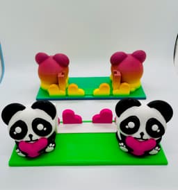 Panda Business Card Holder 3d model