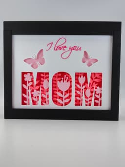 Mother's Day Shadow Box 3d model