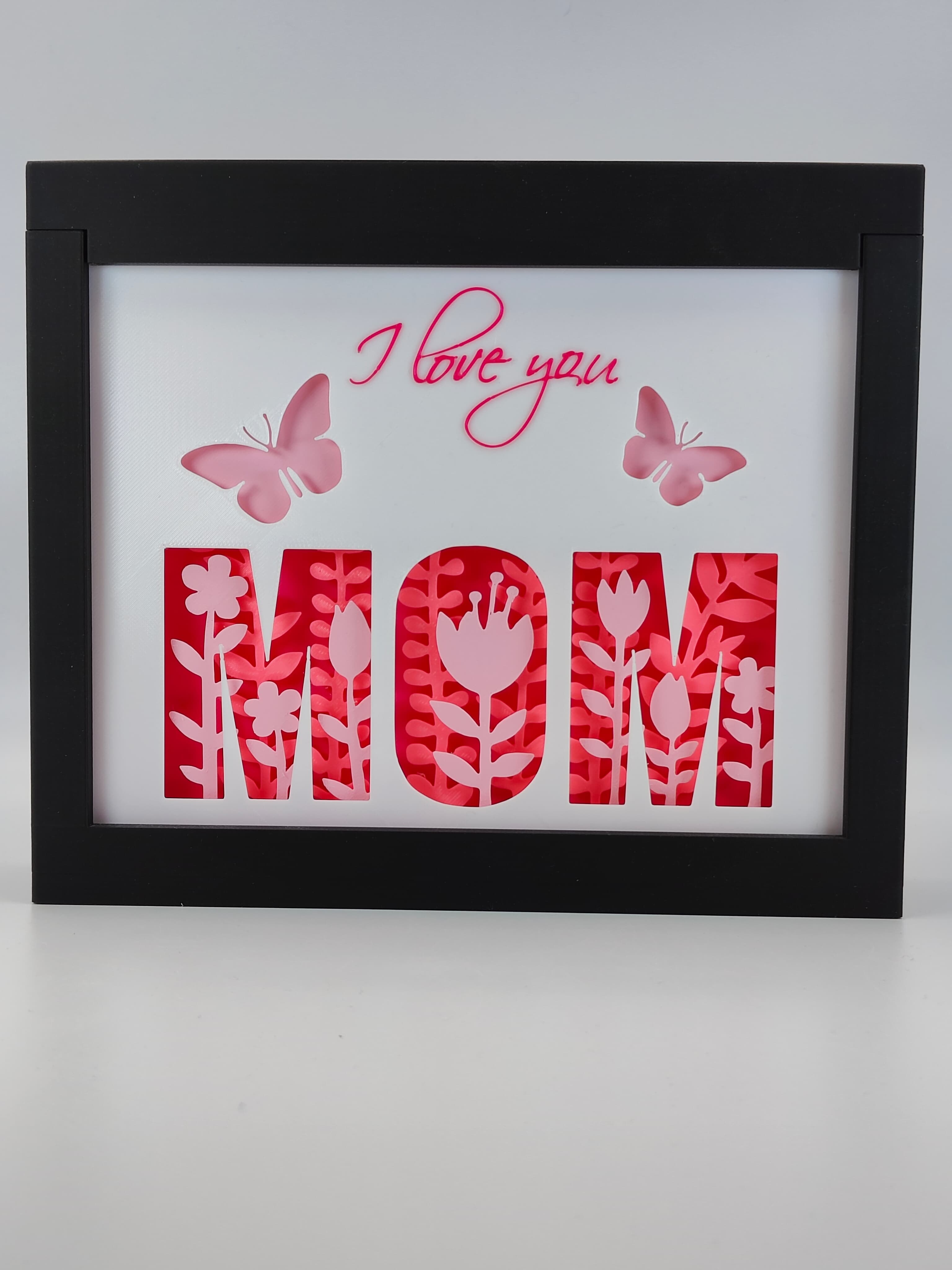 Mother's Day Shadow Box 3d model