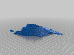 Minecraft Mountain Island 3d model