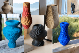 Dactyl Vase - Touchable Textured Vase 3d model