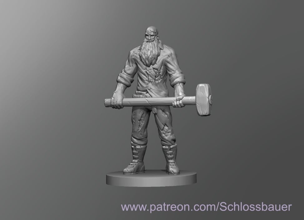 Zombie Father 3d model