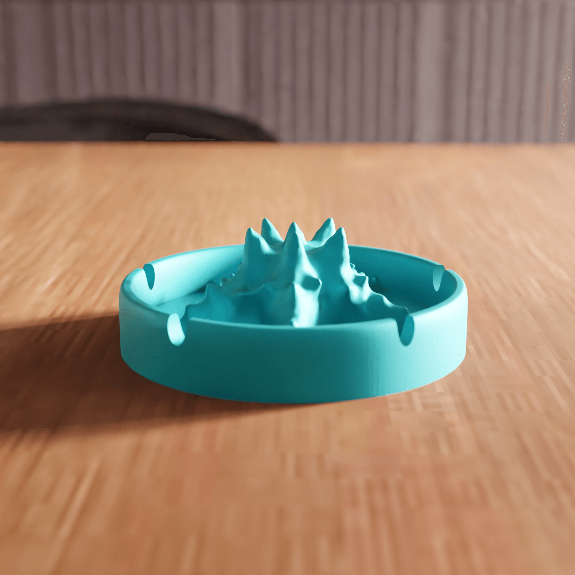 Topographic Mountain Range Decorative Ashtray 3d model