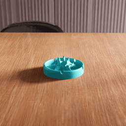 Topographic Mountain Range Decorative Ashtray 3d model