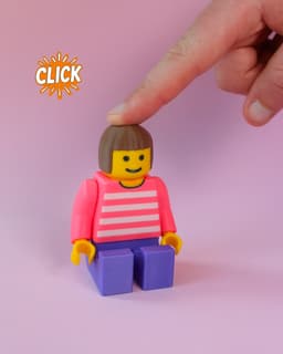 Brick Figures Fidget Clicker 3d model