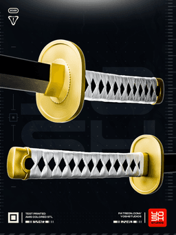 Green Pirate Katanas 3D Printer STL 3d model