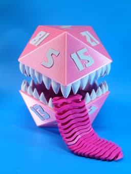 D20 Mimic Dice Tower Version 2 3d model