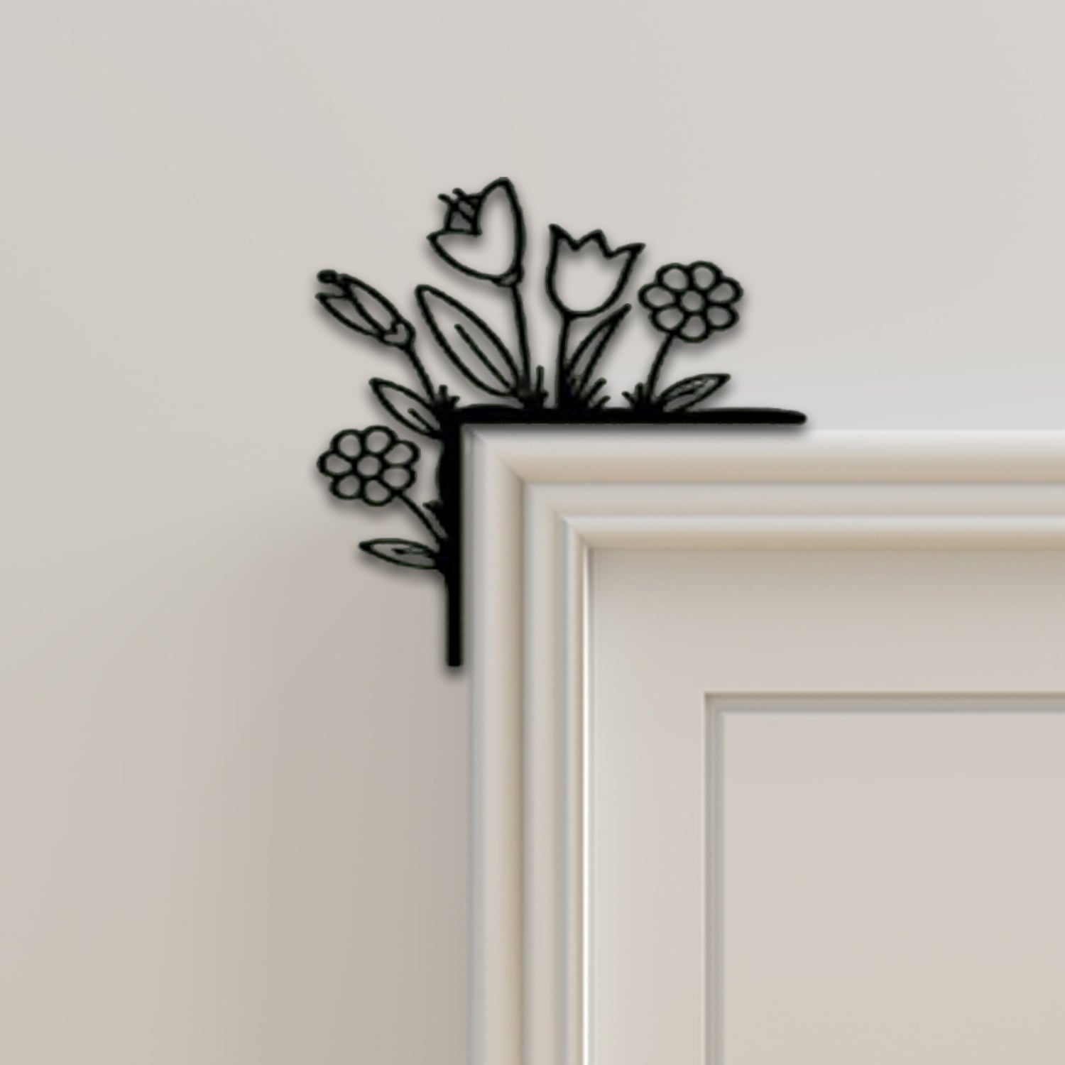 Flower Door Corner Decor 3d model