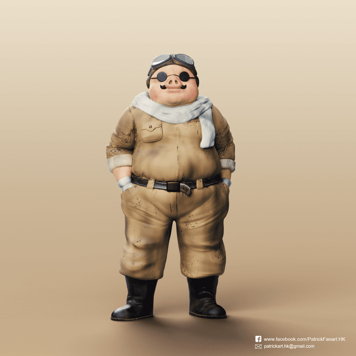 Marco Pagot(Porco Rosso) 3d model