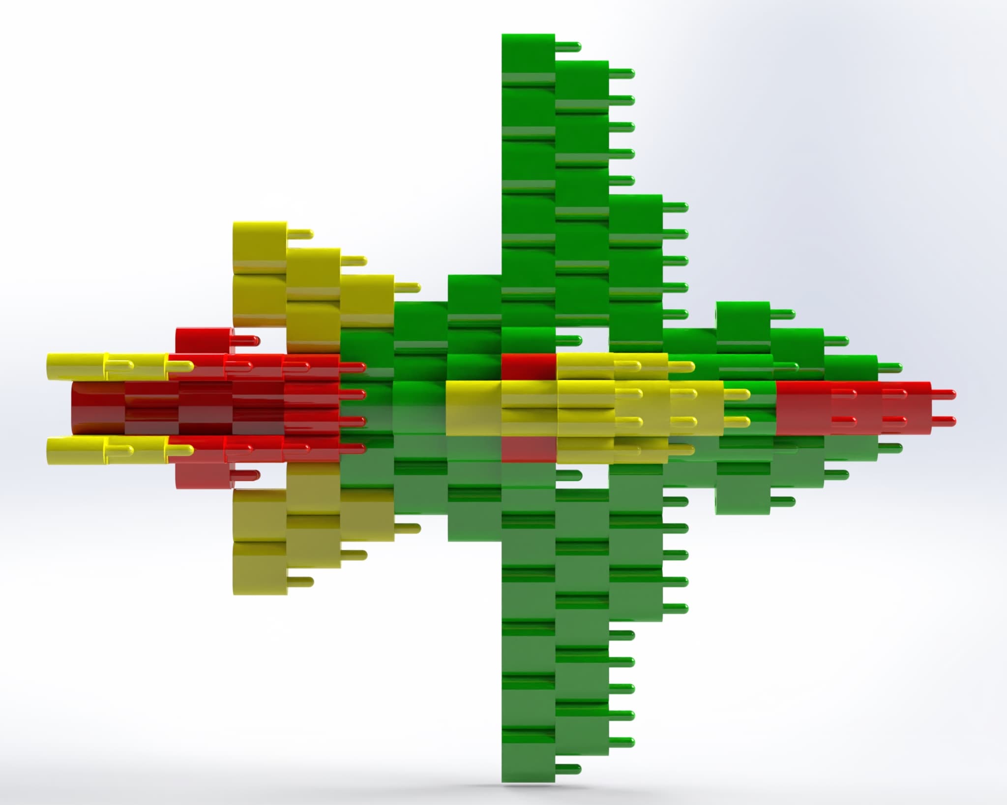 Lego Airplane 3d model