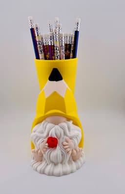 Pencil Gnome Pencil Holder 3d model
