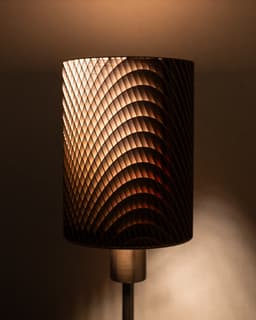 CORRUGA Cylinder Shade (IKEA Compatible) 3d model