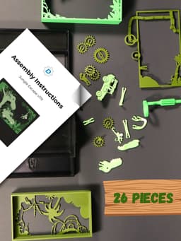Jungle Escape - Kinetic Mechanism Box 3d model