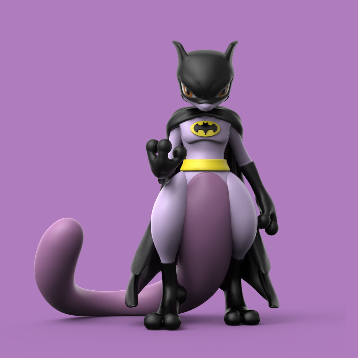 MewTwo Batman 3d model