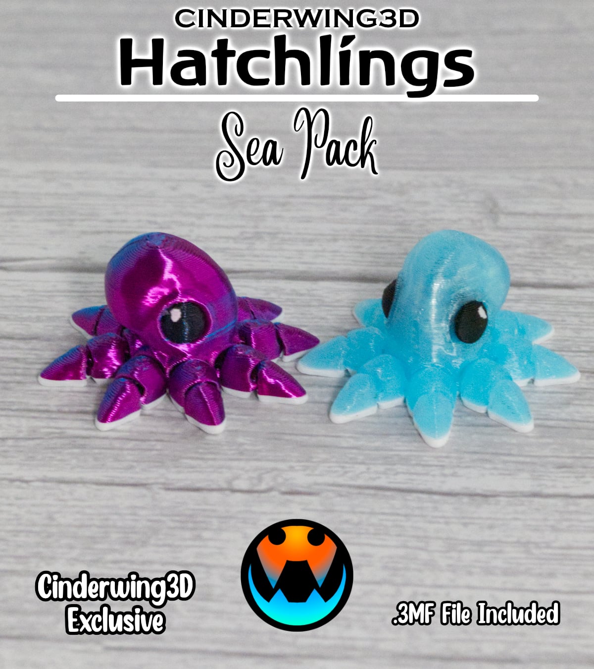 Octopus - Cinder Hatchling 3d model