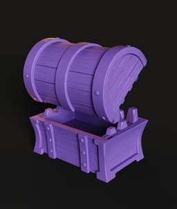 Mimic Chest STL | Dungeon Decor 3D Print | Functional Box 3d model