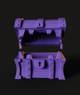 Mimic Chest STL | Dungeon Decor 3D Print | Functional Box 3d model