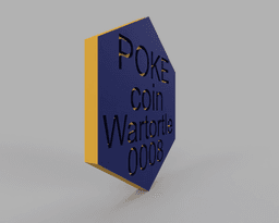 Wartortle Pokemon PokeCoin STL 3d model