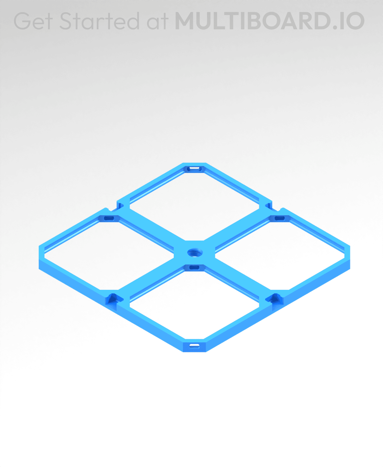 2x2 LU - Drop-In Multibin Panel 3d model