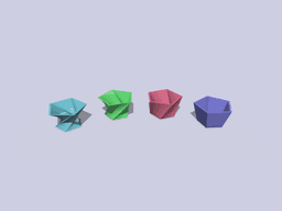 Edgy Pentagonal Planter Pots Minimalist Design Collection 3d model