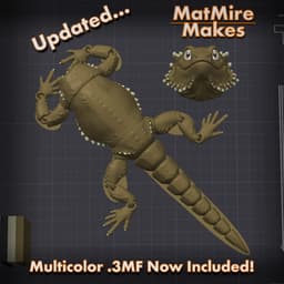 Bearded Dragon - Articulated Figure 3d model