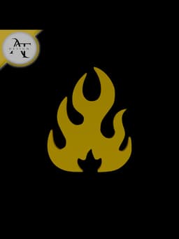 Simple Flame Symbol - 2D Art 3d model