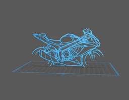 Suzuki - GSXR Wall Art 3d model