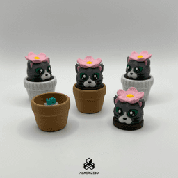 Potted Kitty Clicker 3d model