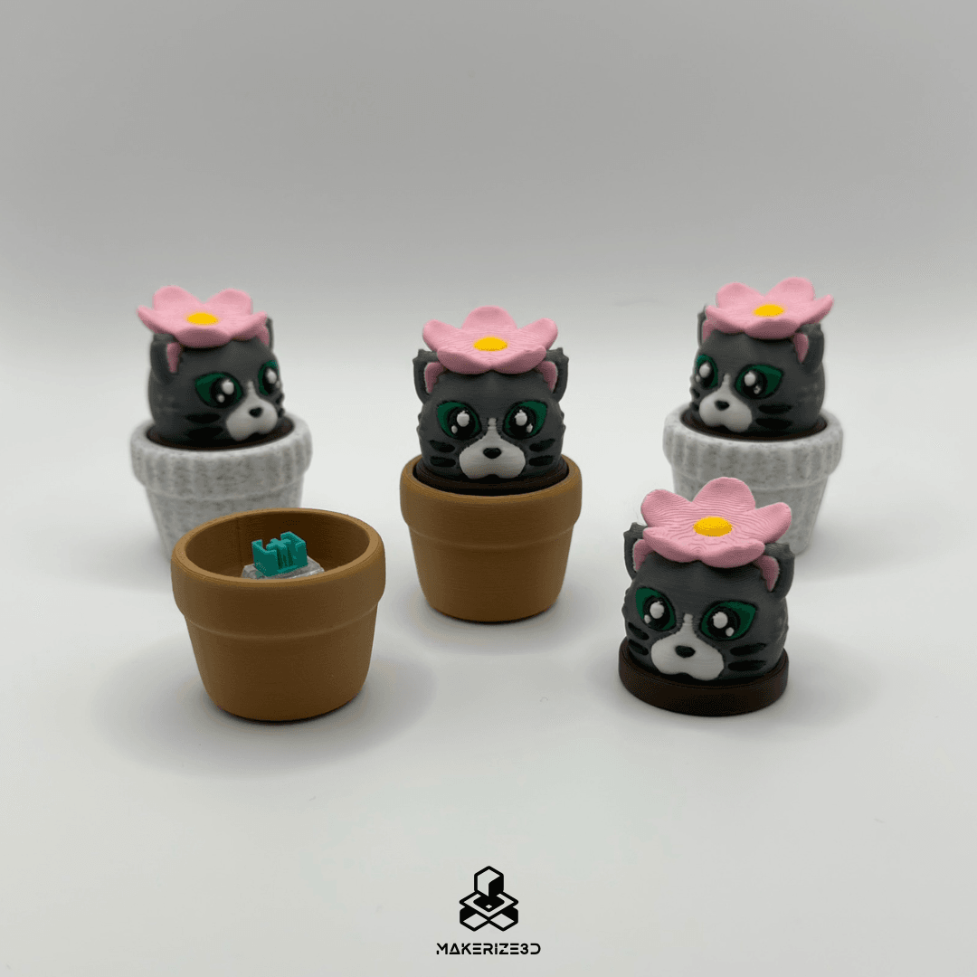 Potted Kitty Clicker 3d model