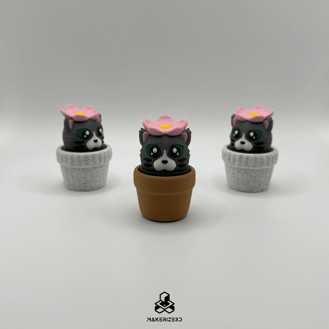 Potted Kitty Clicker 3d model