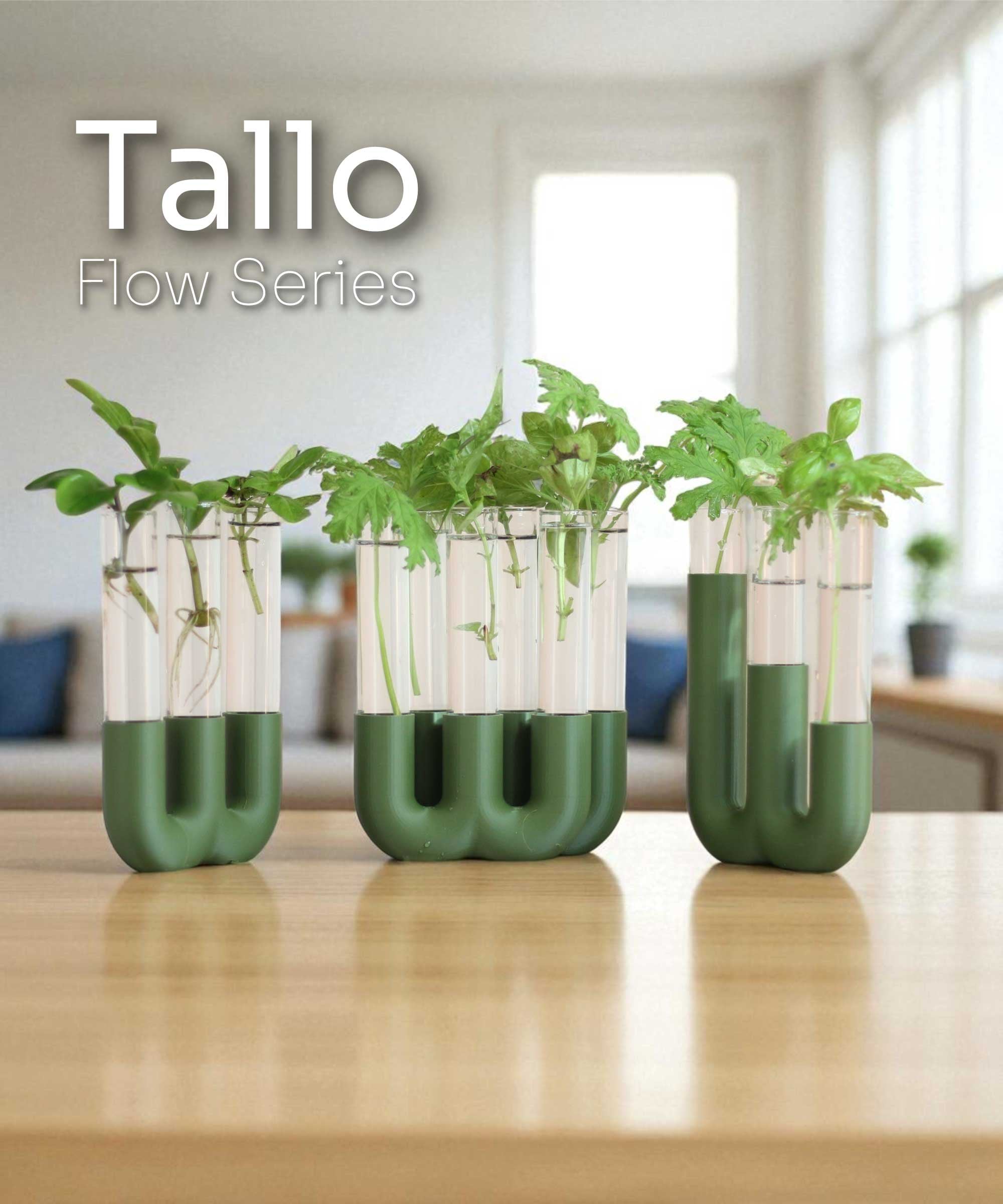 Modern Propagation Tube Holder Collection - Tallo Series 3d model