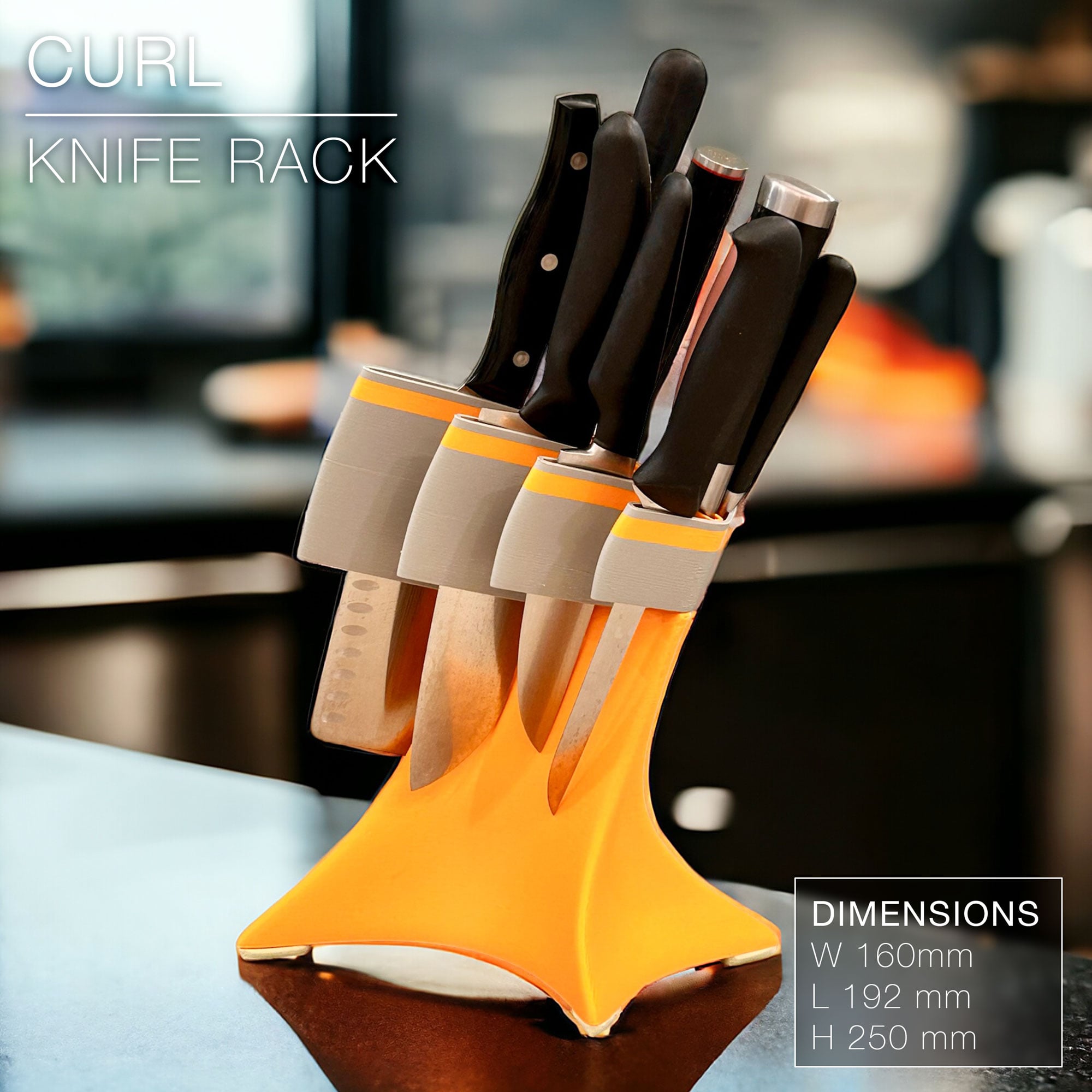 CURL | Knife Rack 3d model