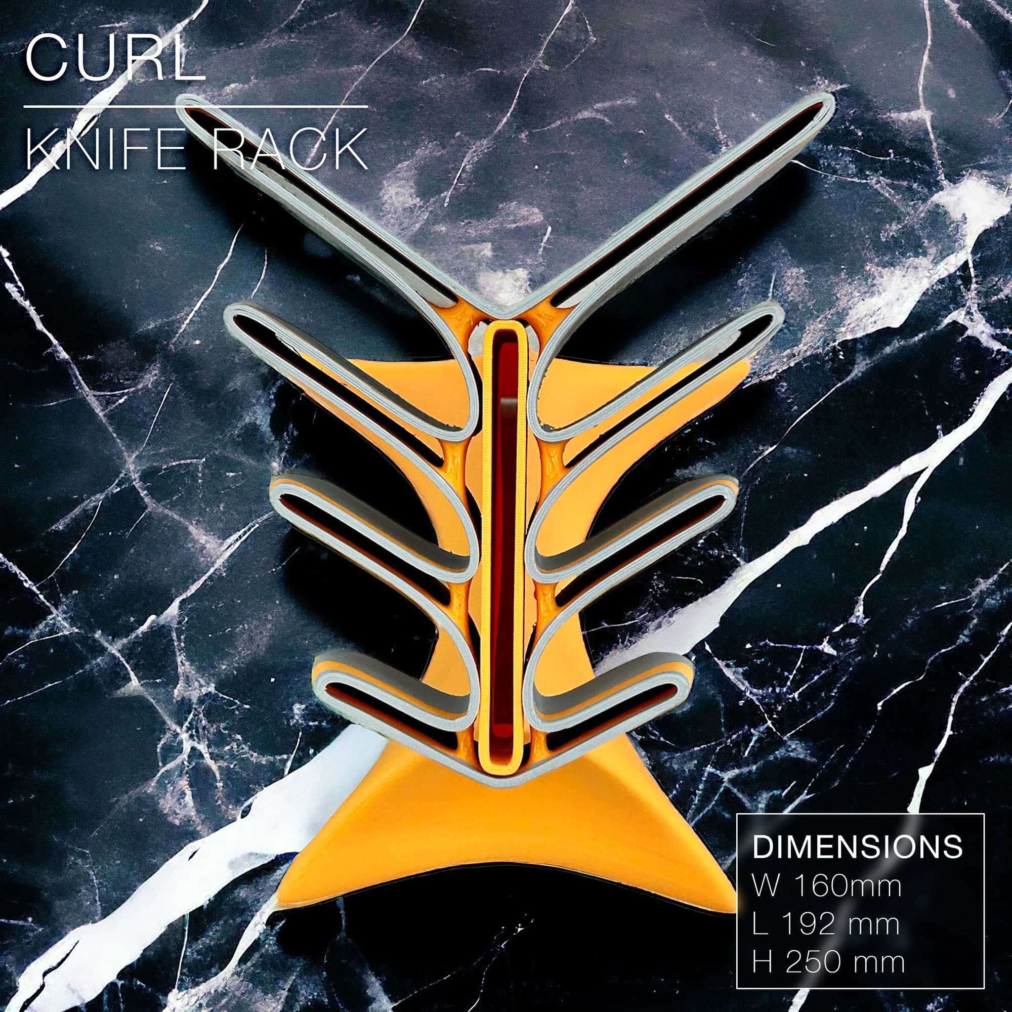 CURL | Knife Rack 3d model