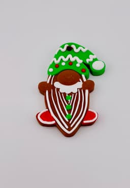 Gingerbread Cookie Ornament Set 3d model