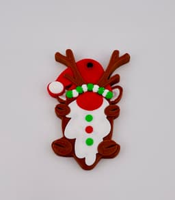 Gingerbread Cookie Ornament Set 3d model