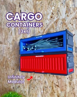 Cargo Containers - 3x1 (Large Modular Storage) 3d model