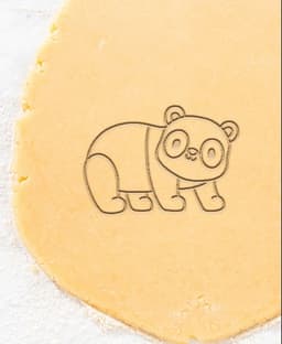 Panda Cookie Cutter, Biscuit Cutter 3d model