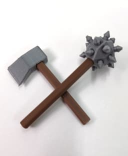 Dummy 13 Tools and Weapons - Easy Dual Color 3d model